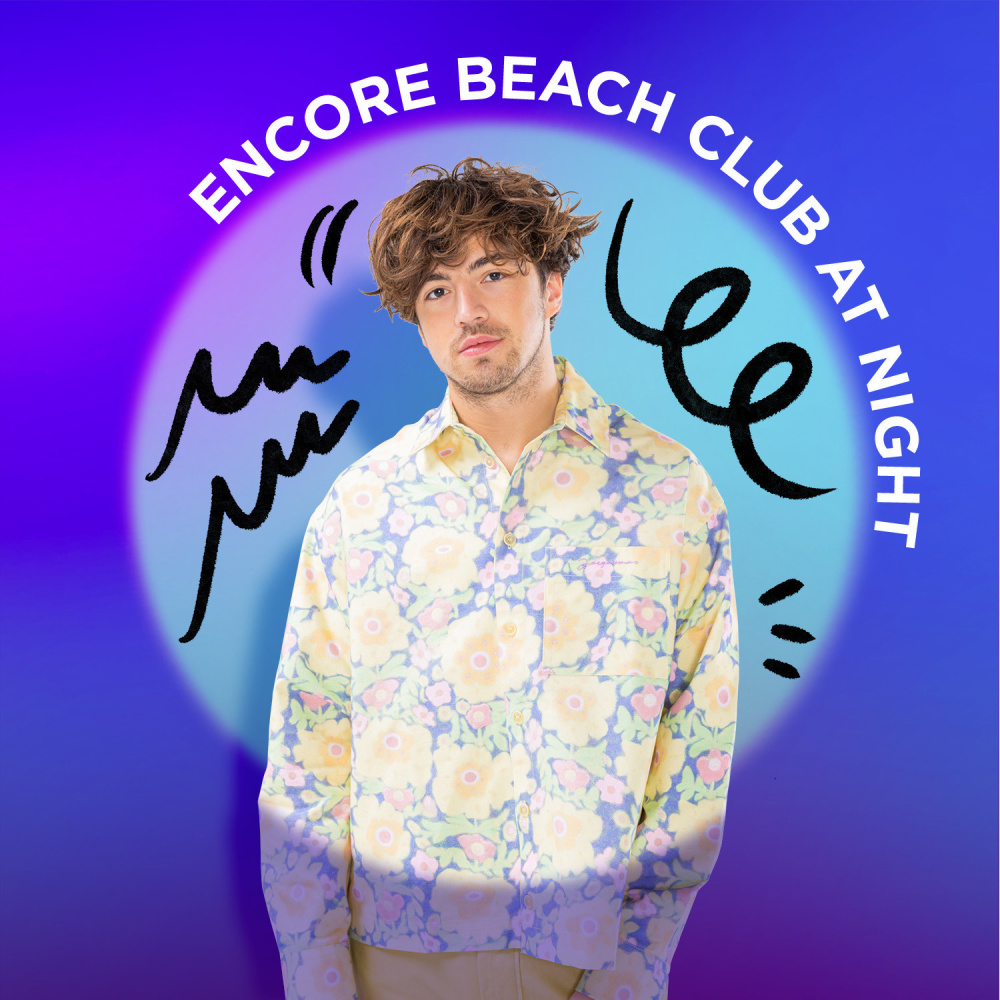 Surf Mesa at Encore Beach Club At Night Las Vegas thumbnail