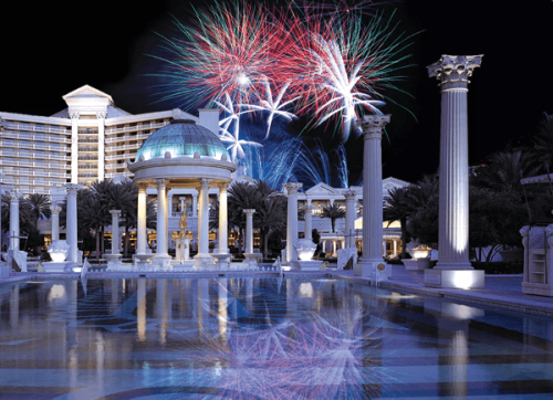 Caesars Palace Fourth of July Fireworks Party - Flyer