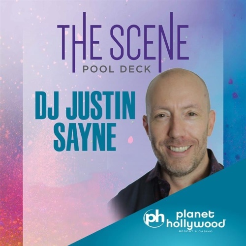 Flyer: Fridays with DJ Justin Sayne @ The Scene Pool Deck