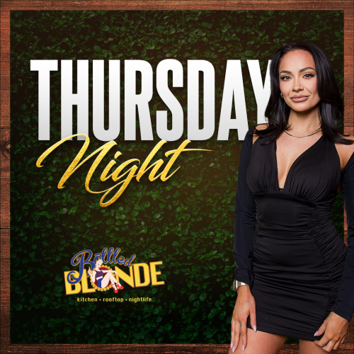 Thursday Nights at Bottled Blonde - Flyer