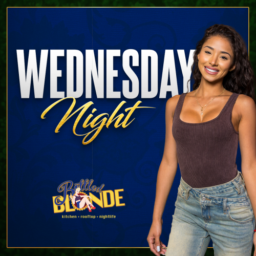 Wednesday Night at Bottled Blonde - Flyer