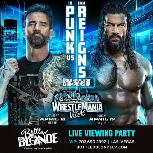 Wrestlemania + Live Music Saturdays - Flyer