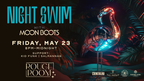 Night Swim: Moon Boots - Flyer