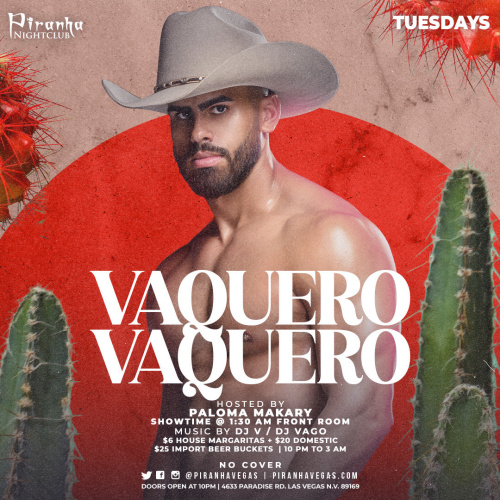 VAQUERO VAQUERO LATIN NIGHT - Flyer
