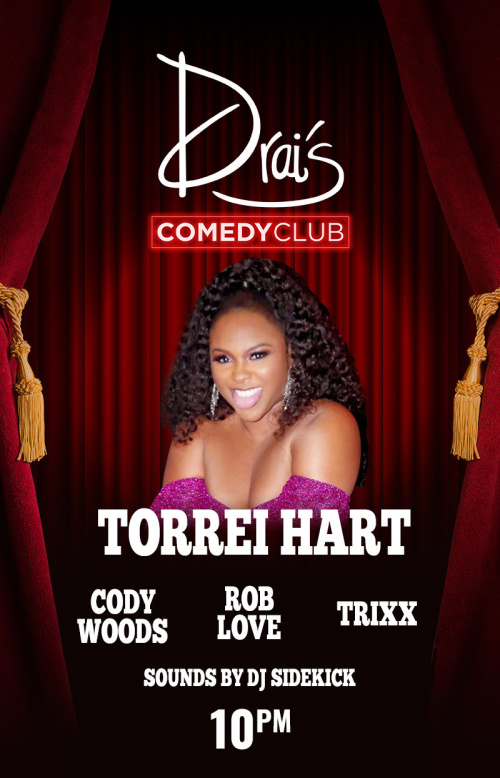 Torrei Hart Late Show - Flyer