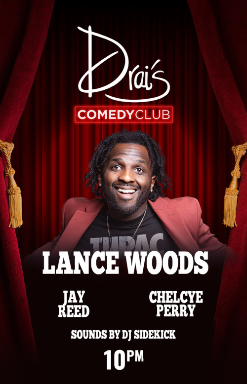 Lance Woods Late Show - Flyer