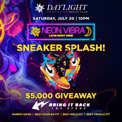 NEON VIBRA: SNEAKER SPLASH - Flyer