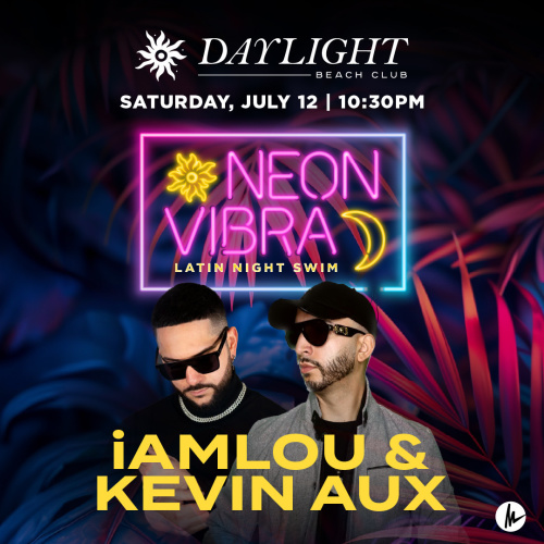 NEON VIBRA - !AMLOU & KEVIN AUX - Flyer