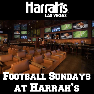 VIP Football Package at Harrah's Sportsbook, Sunday, September 23rd, 2018
