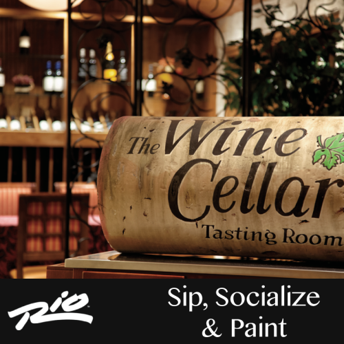 Sip, Socialize & Paint at The Wine Cellar at the Rio Hotel - The Wine Cellar at the Rio Hotel