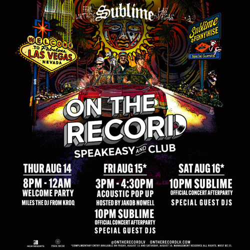 Sublime Official Concert Afterparty - Flyer