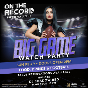 Flyer: Big Game Party