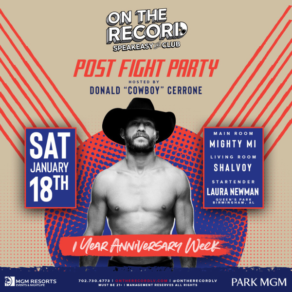 Donald "Cowboy" Cerrone Post Fight After Party