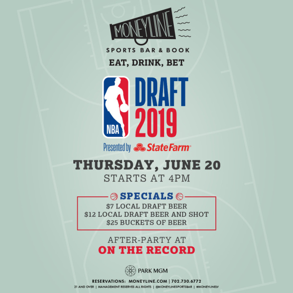 Nba Draft 2019 Moneyline Sports Bar Book