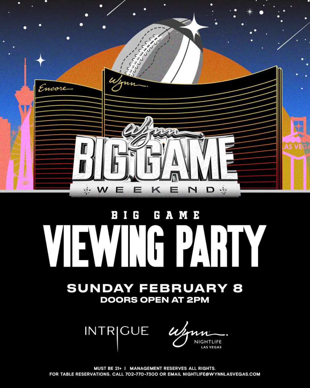 THE BIG GAME - Viewing Party at Intrigue Las Vegas thumbnail