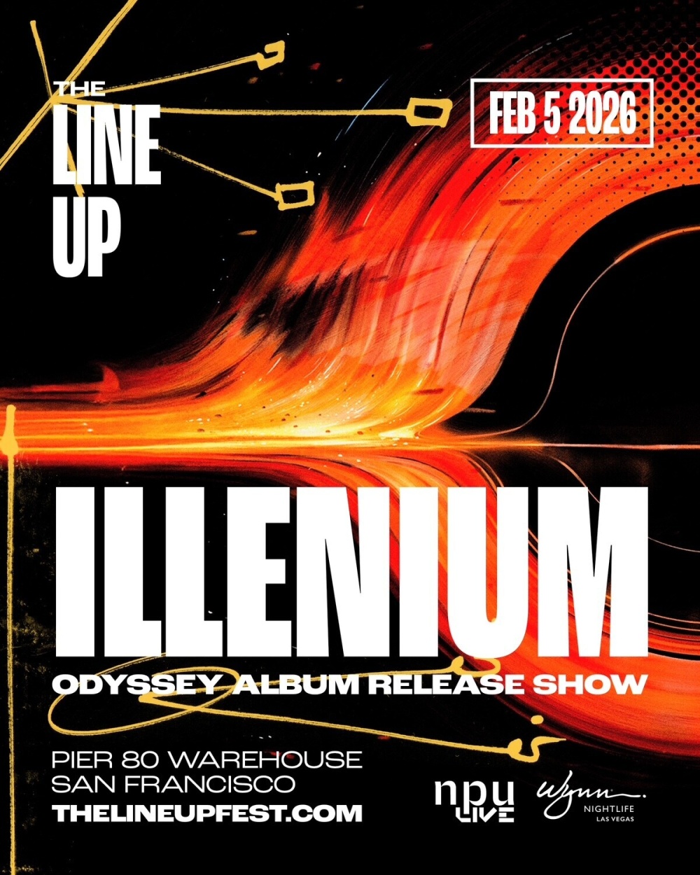The Line Up: Illenium Odyssey Album Release Show at Pier 80 San Francisco Las Vegas thumbnail