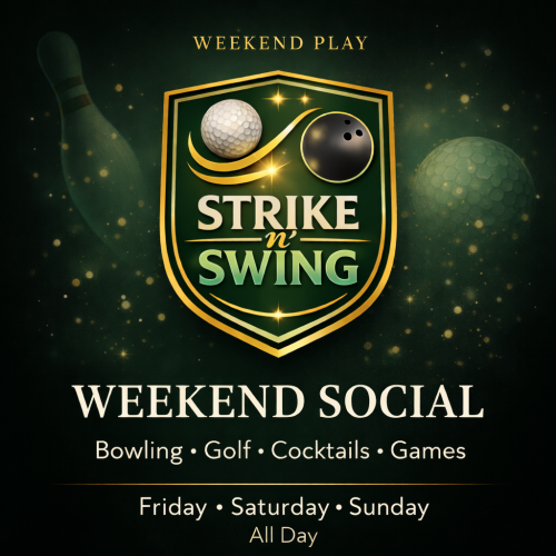 Strike n' Swing Weekend Social - Flyer
