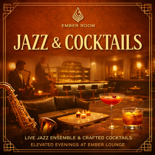 Jazz & Cocktails - Flyer