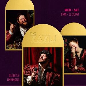 Flyer: Zazu Comedy Nights - DJ Cooch