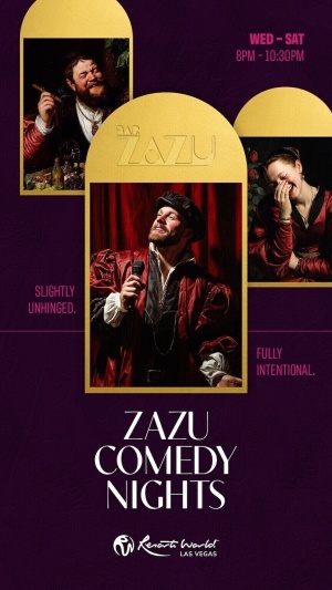 Flyer: Zazu Comedy Nights - DJ Cooch