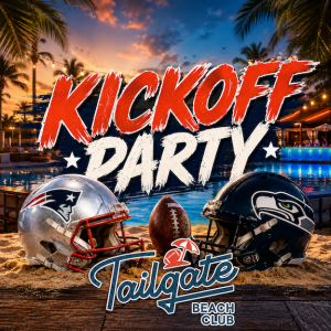 Flyer: FOOTBALL KICKOFF | SEATTLE VS. NEW ENGLAND