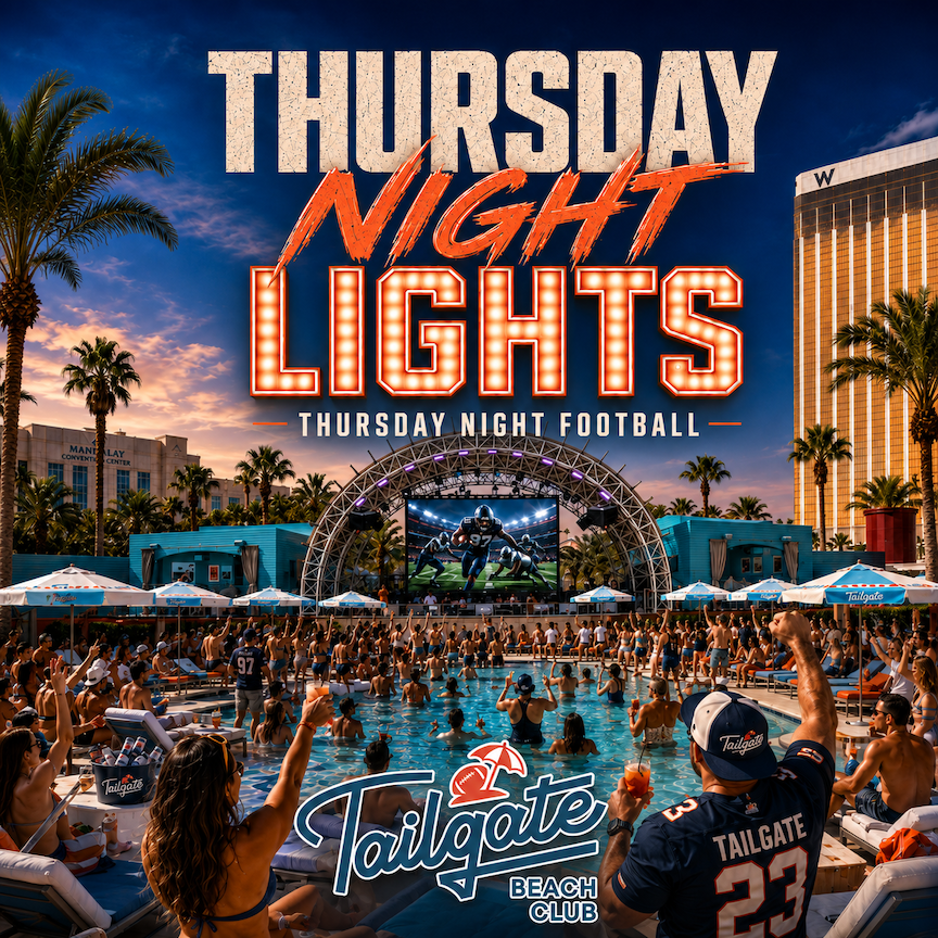 POOLSIDE THURSDAY WITH WASHINGTON VS. NEW YORK ON TNF at Tailgate Beach Club