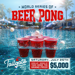 Flyer: WORLD SERIES OF BEER PONG | $5K GRAND PRIZE | WITH SOUNDS BY DJ SINCERE