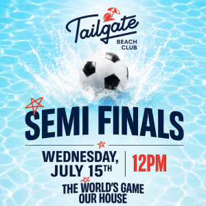 Flyer: WORLD SOCCER WATCH PARTY | SEMIFINALS
