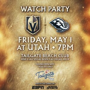 Flyer: VGK WATCH PARTY