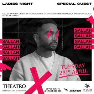 Ladies Night x DJ Sallah, Tuesday, April 23rd, 2024