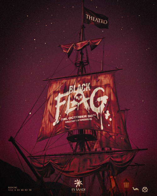 Halloween WKD: Black Flag - Flyer