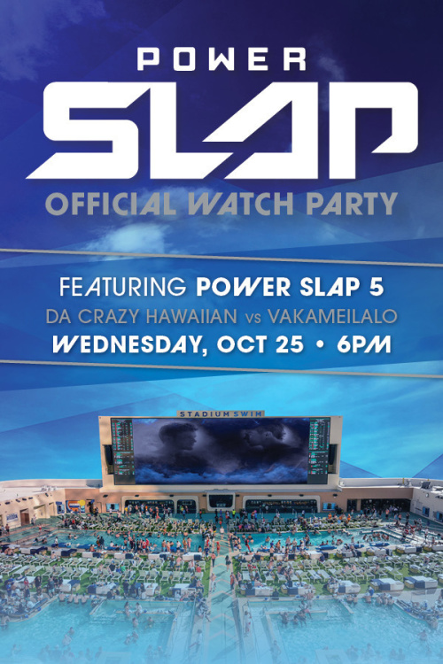 Power Slap 5 Watch Party - Flyer