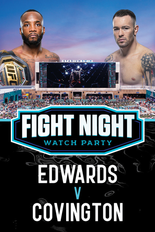 Flyer: UFC 296: Edwards vs Covington Watch Party