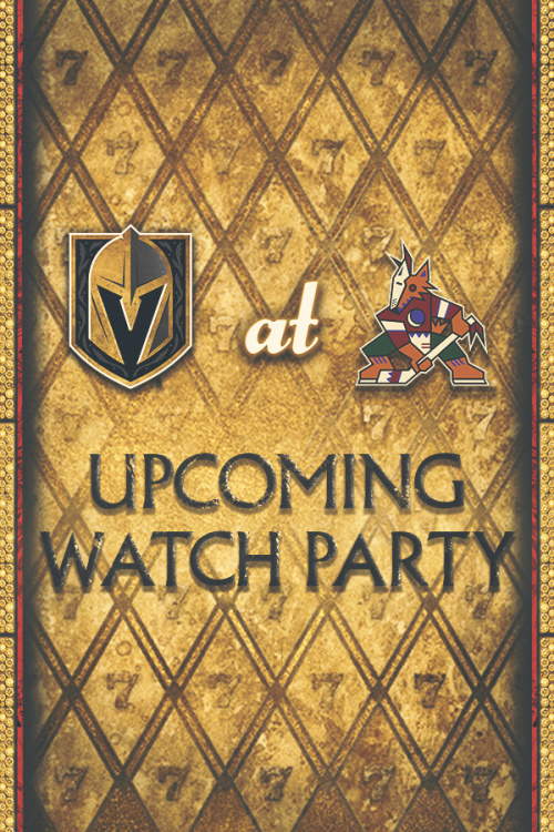 Flyer: VGK Official Watch Party
