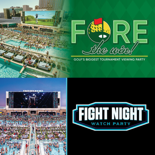 FORE the win! / UFC 300 Watch Party - Flyer
