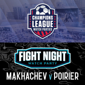 Flyer: Champions League / UFC 302 Watch Parties