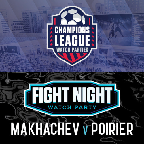 Champions League / UFC 302 Watch Parties - Flyer