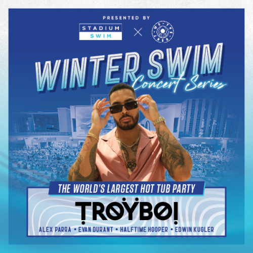 Winter Swim Concert Series featuring Troyboi - Flyer