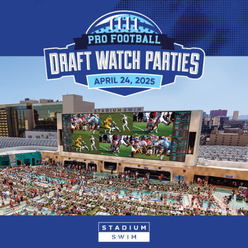 Pro Football Draft Watch Party / VGK Quest For The Cup - Flyer