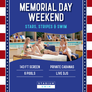 Flyer: Memorial Day: Stars, Stripes & Swim
