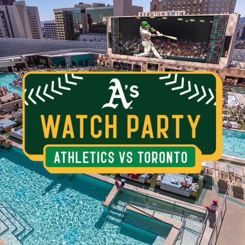 A's Watch Party - Flyer
