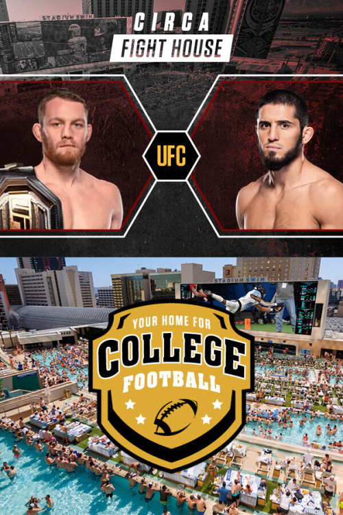 Your Home For College Football and Circa Fight House - Flyer