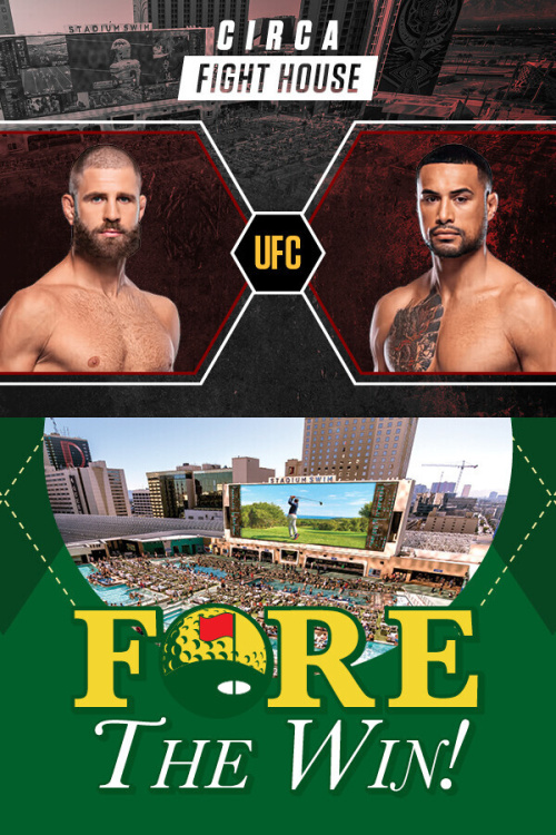 FORE The Win! & Circa Fight House - Flyer