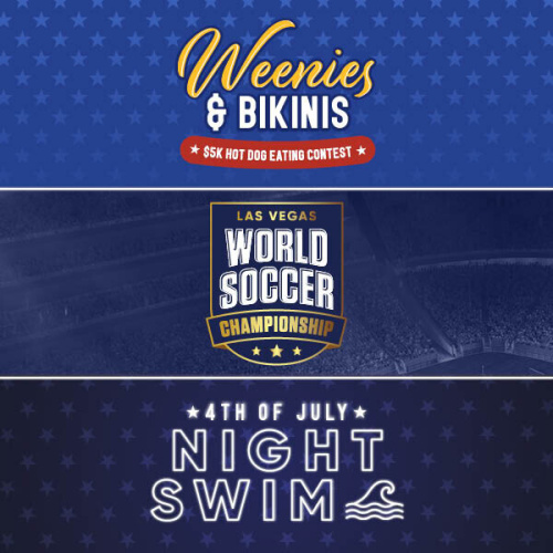 Weenie's & Bikinis, World Soccer Championship, 4th of July Night Swim - Flyer
