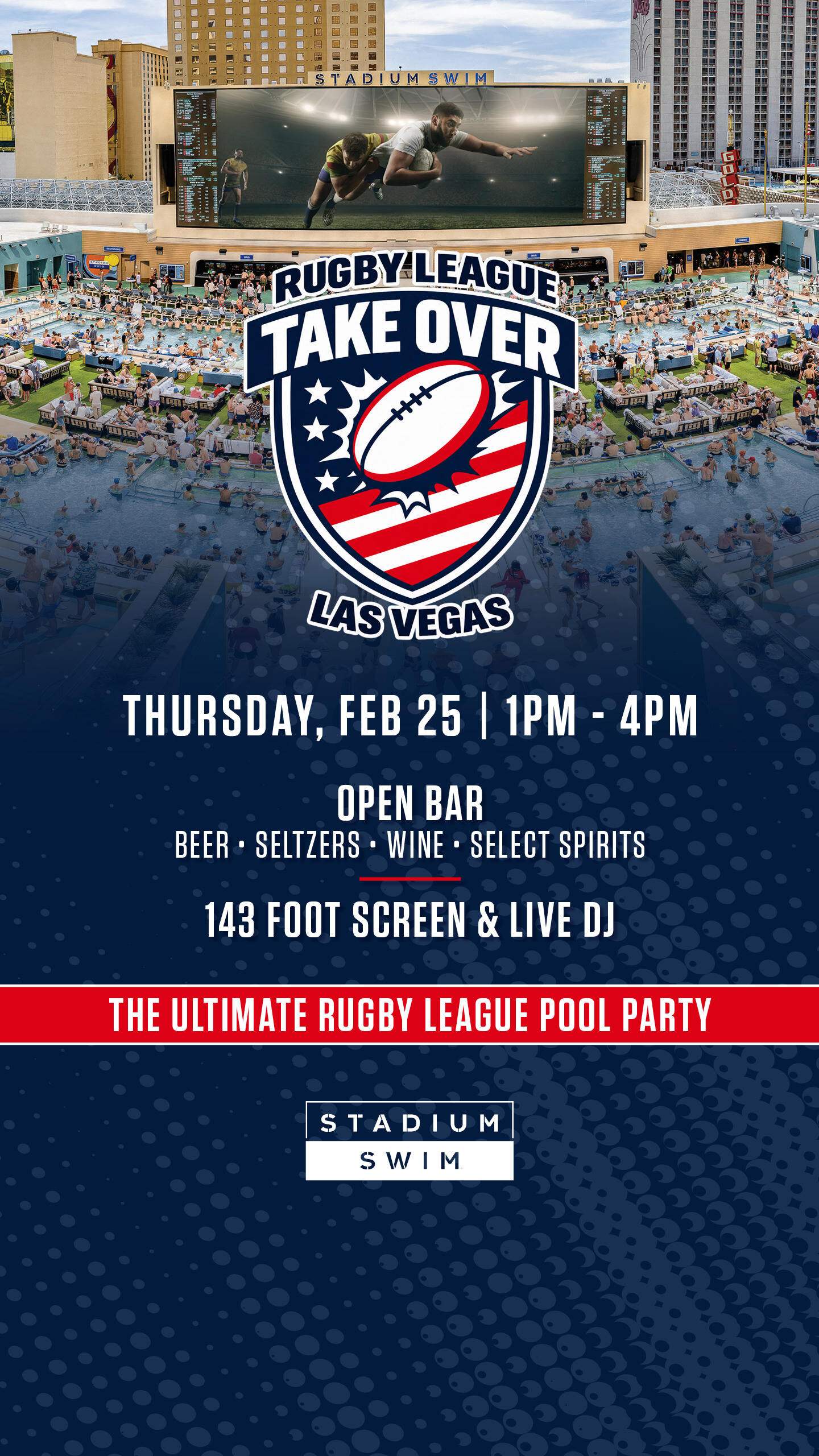 Rugby League Takeover at Stadium Swim