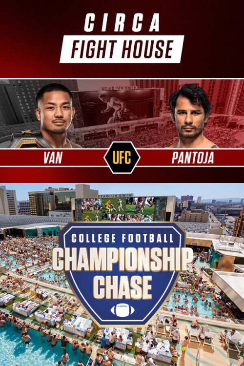College Football & UFC 331 at Stadium Swim - Flyer