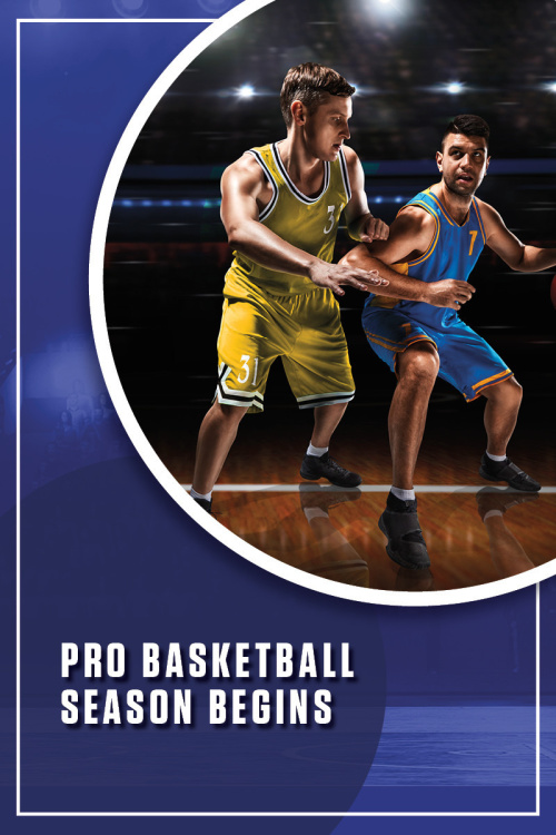 Flyer: Pro Basketball Season Begins
