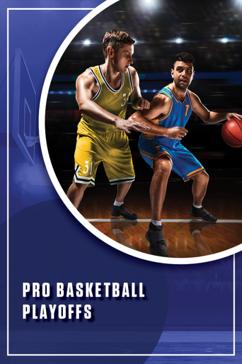 Pro Basketball Playoffs - Flyer