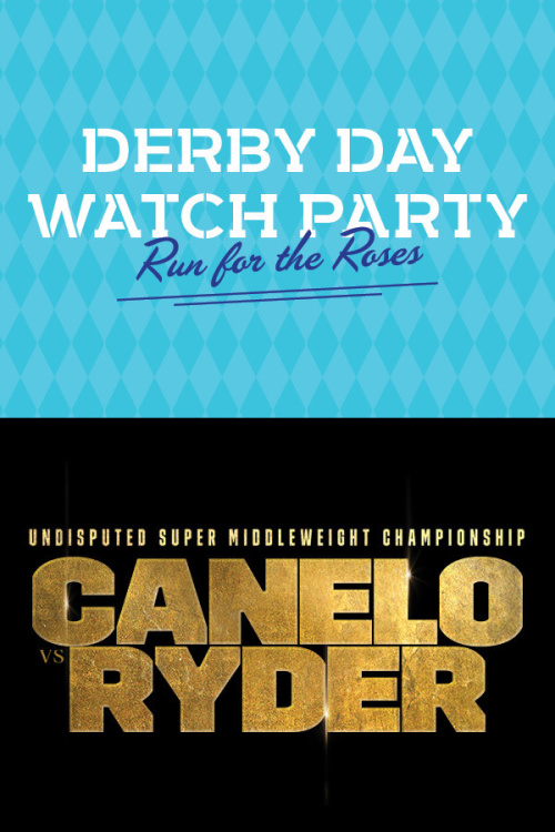 Flyer: Derby Day & Canelo vs Ryder