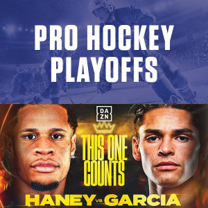 Flyer: Pro Hockey Playoffs x Boxing: Haney vs Garcia